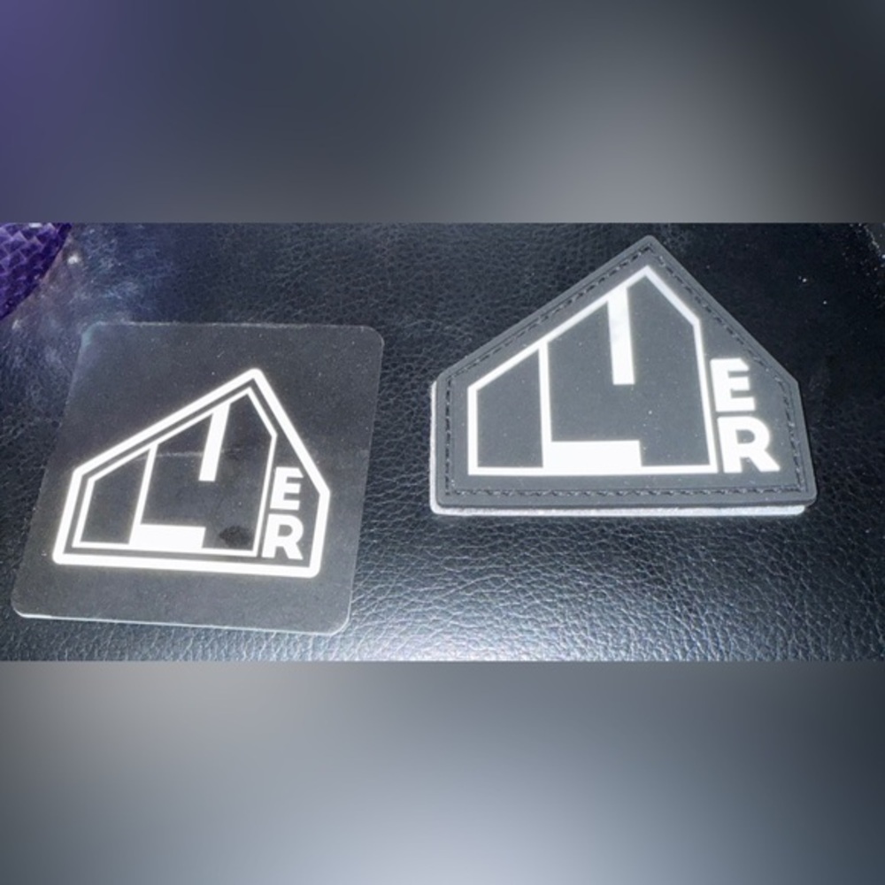 14er Black and White Logo Patch